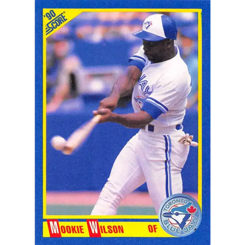 1990 Score #448 Mookie Wilson NM-MT Toronto Blue Jays Baseball Card - Baseball Card Single