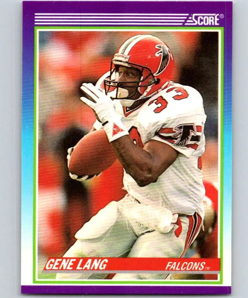 1990 Score #449 Gene Lang NM-MT Atlanta Falcons Football Card