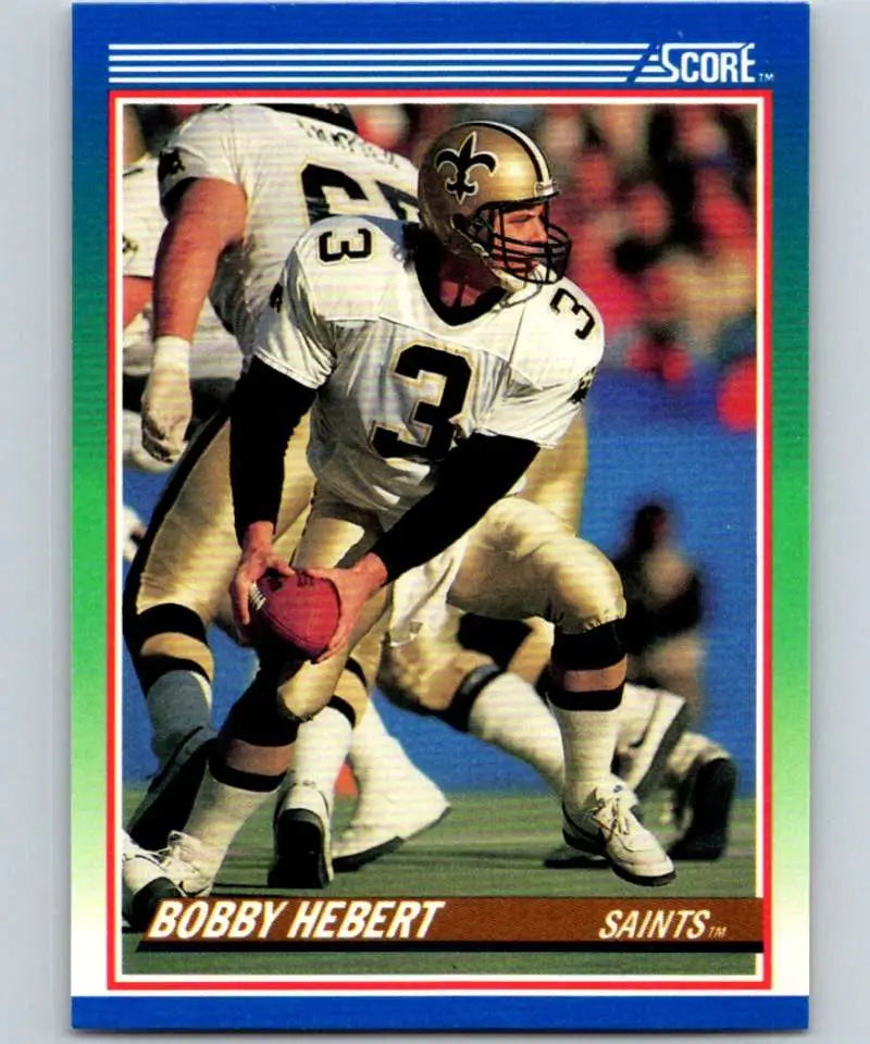 1990 Score #45 Bobby Hebert NM-MT New Orleans Saints Football Card - Football Card Single
