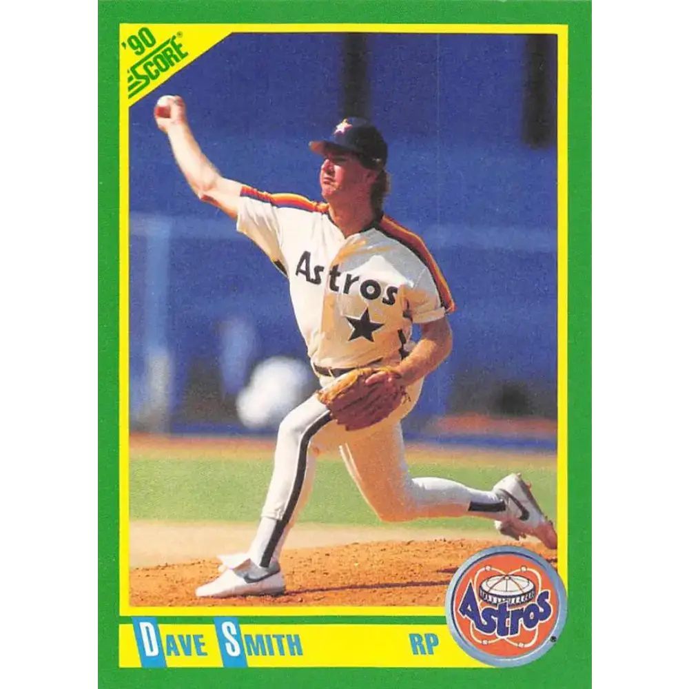 1990 Score #45 Dave Smith NM-MT Houston Astros Baseball Card - Baseball Card Single