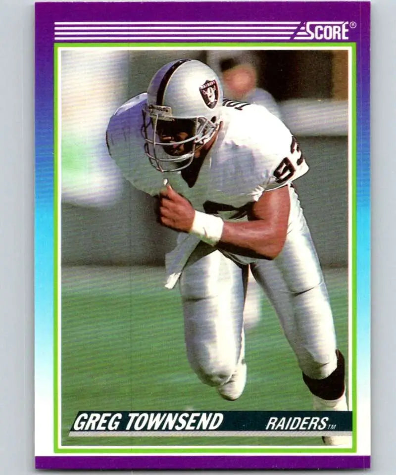1990 Score #450 Greg Townsend NM-MT Los Angeles Raiders Football Card - Football Card Single