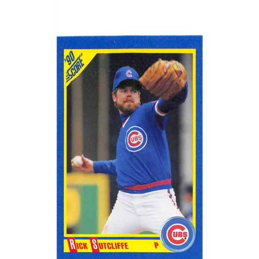 1990 Score #450 Rick Sutcliffe NM-MT Chicago Cubs Baseball Card - Baseball Card Single