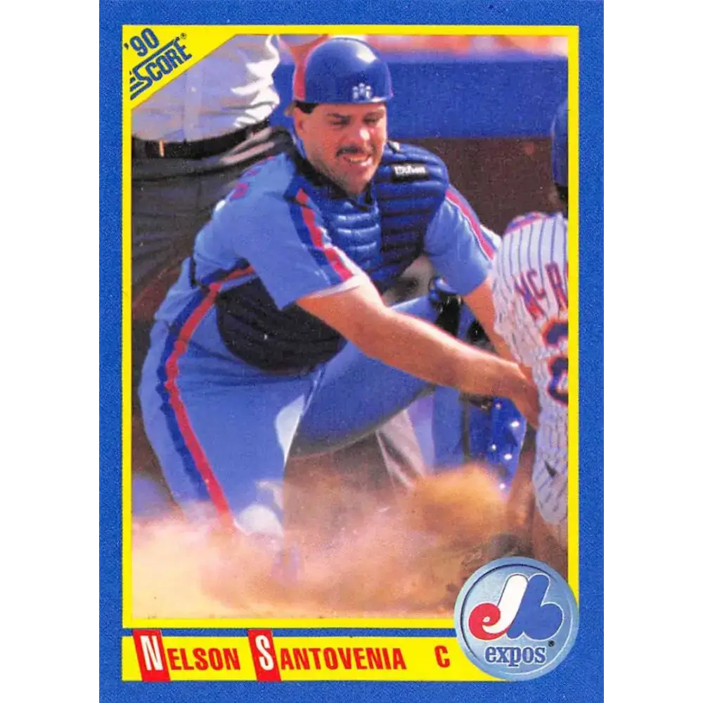 1990 Score #451 Nelson Santovenia NM-MT Montreal Expos Baseball Card - Baseball Card Single