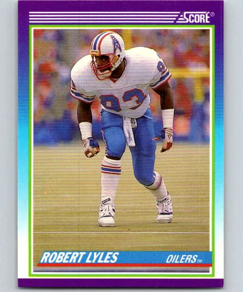 1990 Score #451 Robert Lyles NM-MT Houston Oilers Football Card - Football Card Single