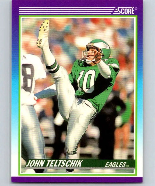 1990 Score #453 John Teltschik NM-MT Philadelphia Eagles Football Card