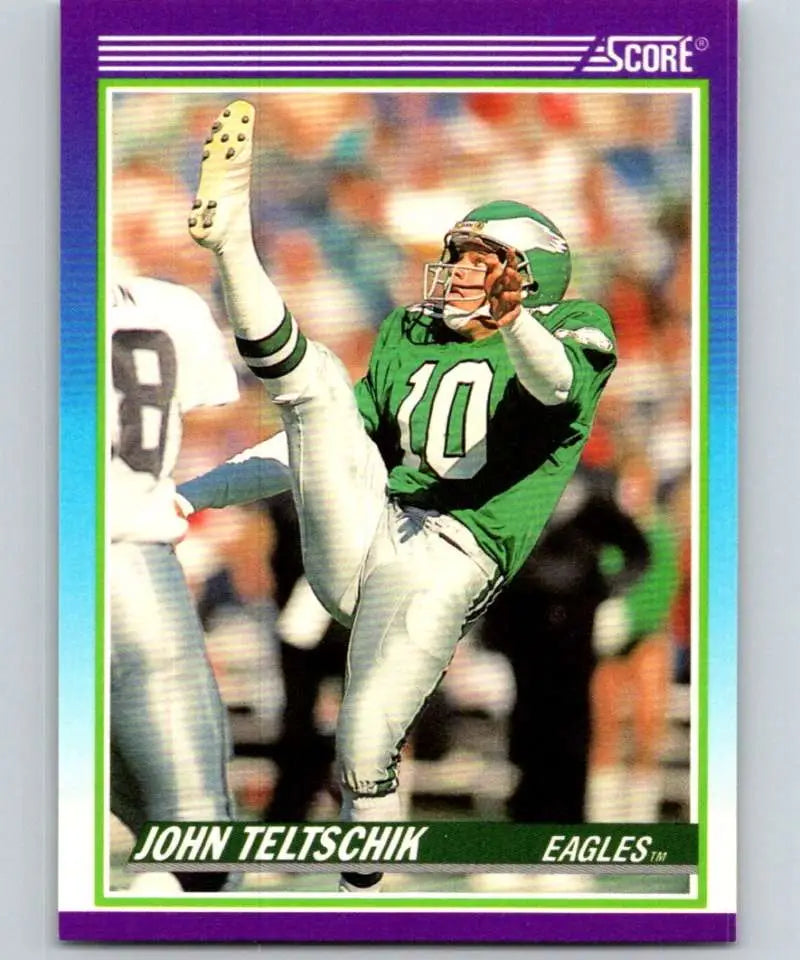 1990 Score #453 John Teltschik NM-MT Philadelphia Eagles Football Card - Football Card Single