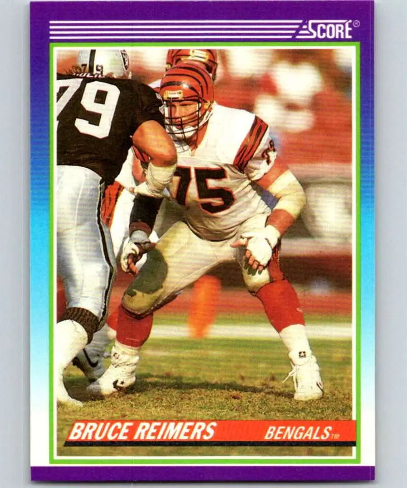 1990 Score #455 Bruce Reimers NM-MT Cincinnati Bengals Football Card - Football Card Single