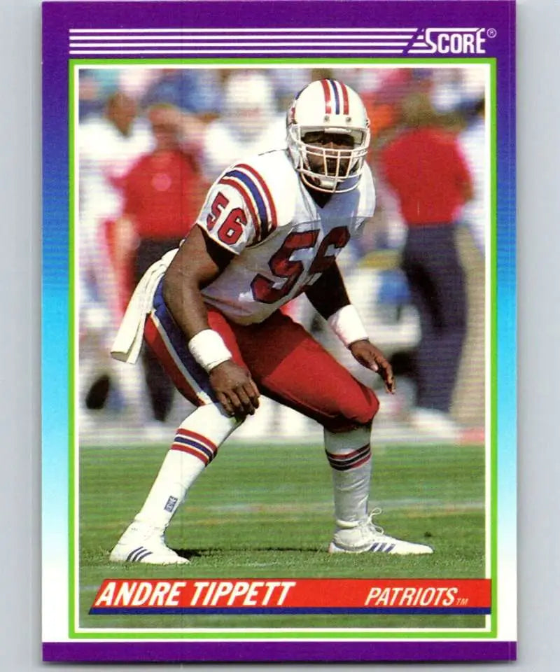 1990 Score #458 Andre Tippett NM-MT New England Patriots Football Card - Football Card Single