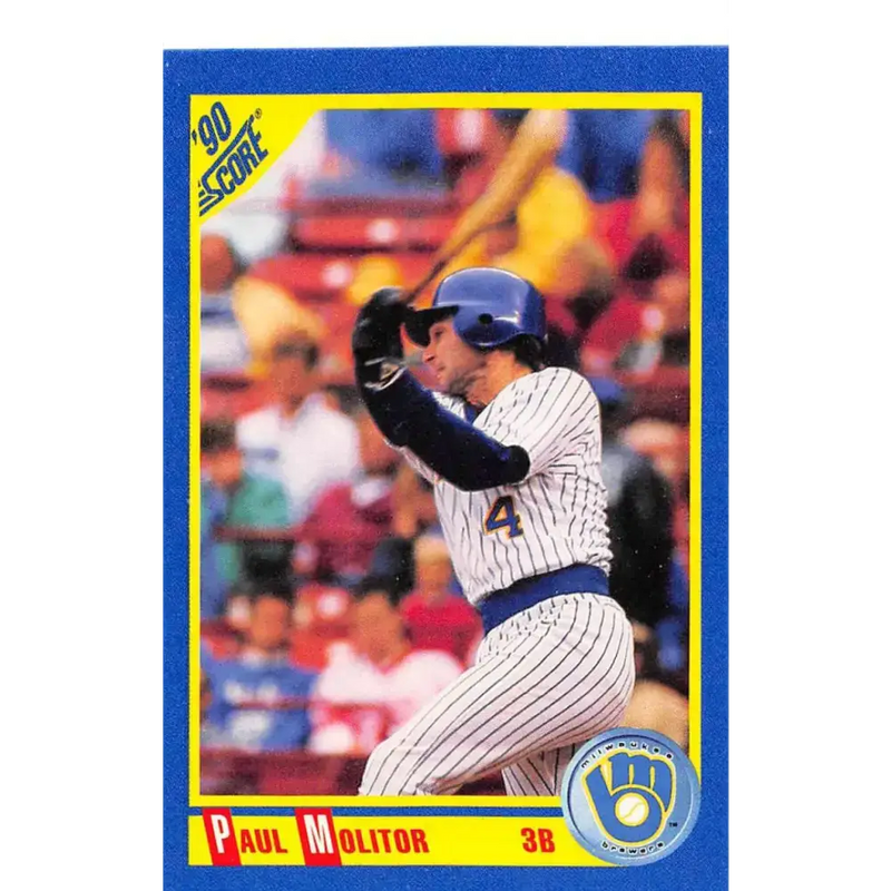 1990 Score #460 Paul Molitor NM-MT Milwaukee Brewers Baseball Card - Baseball Card Single
