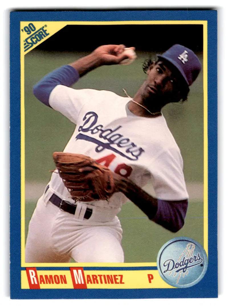 1990 Score #461 Ramon Martinez NM-MT Dodgers ID:70079 - Baseball Card Single