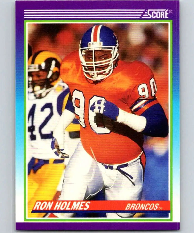 1990 Score #462 Ron Holmes NM-MT Denver Broncos Football Card - Football Card Single