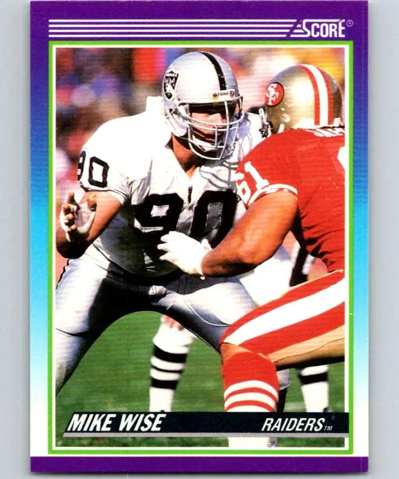 1990 Score #463 Mike Wise NM-MT Los Angeles Raiders Football Card - Football Card Single