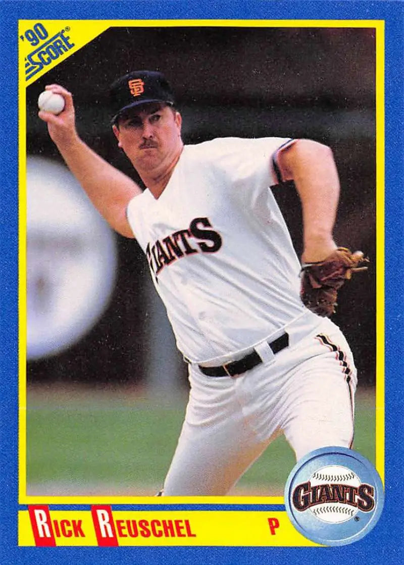 1990 Score #465 Rick Reuschel EX Excellent San Francisco Giants Baseball Card - Baseball Card Single