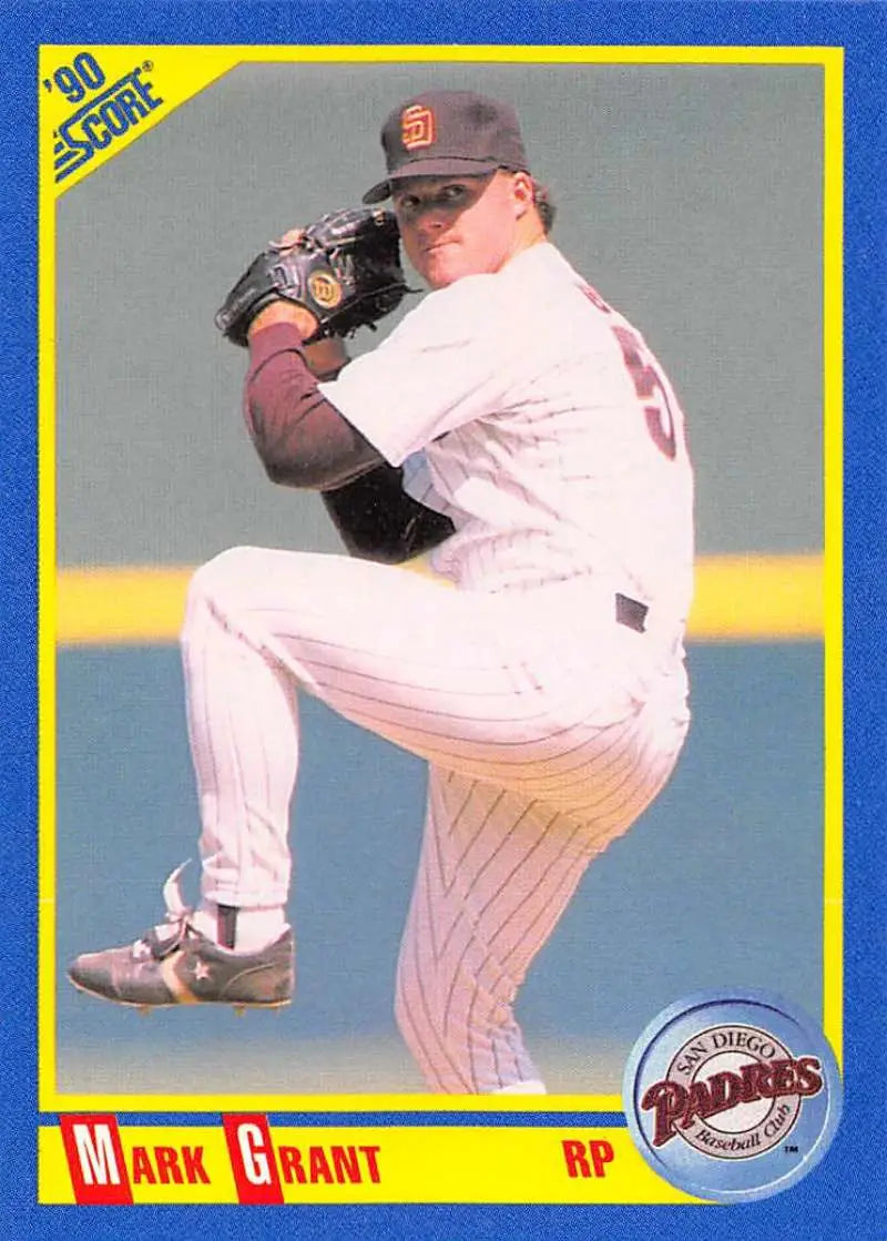 1990 Score #466 Mark Grant EX Excellent San Diego Padres Baseball Card - Baseball Card Single