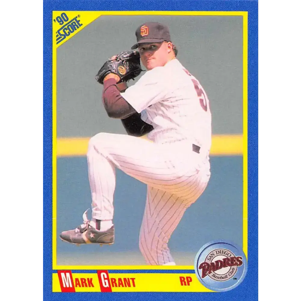 1990 Score #466 Mark Grant NM-MT San Diego Padres Baseball Card - Baseball Card Single