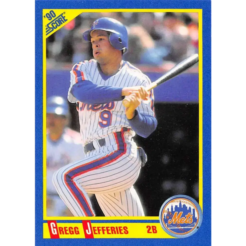 1990 Score #468 Gregg Jefferies NM-MT New York Mets Baseball Card - Baseball Card Single