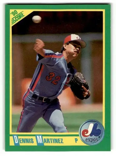 1990 Score #47 Dennis Martinez Montreal Expos Baseball Cards ID:52778 - Baseball Card Single