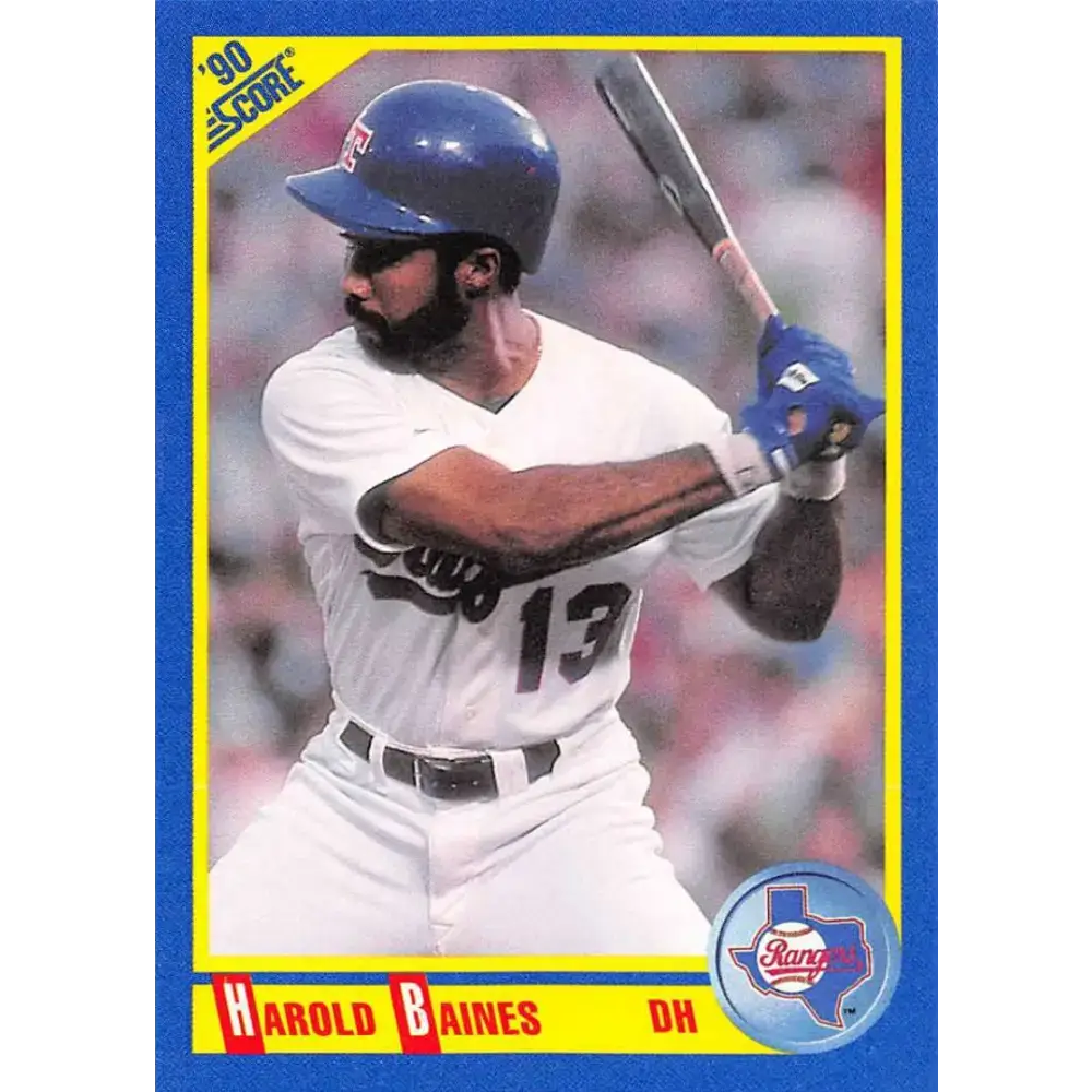 1990 Score #470 Harold Baines NM-MT Texas Rangers Baseball Card - Baseball Card Single