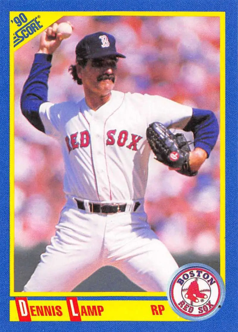 1990 Score #471 Dennis Lamp EX Excellent Boston Red Sox Baseball Card - Baseball Card Single