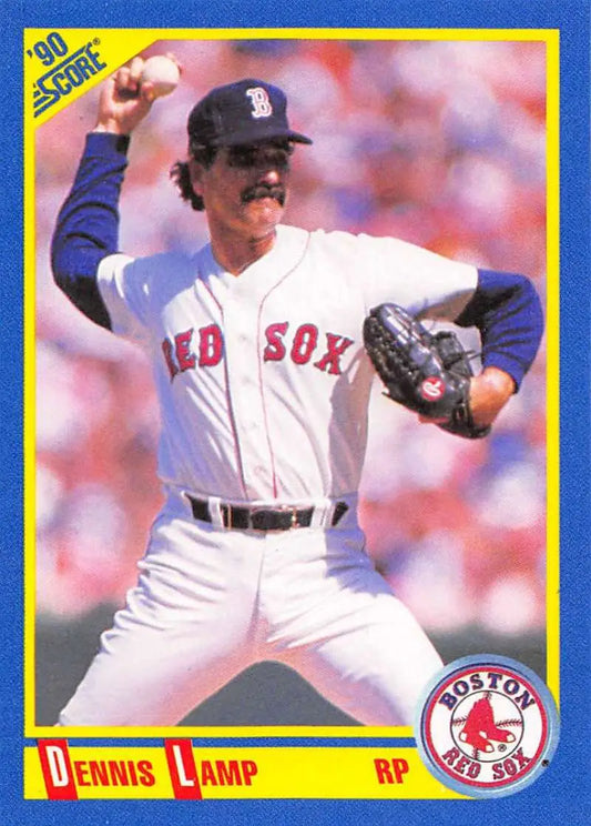 1990 Score #471 Dennis Lamp EX Excellent Boston Red Sox Baseball Card - Baseball Card Single