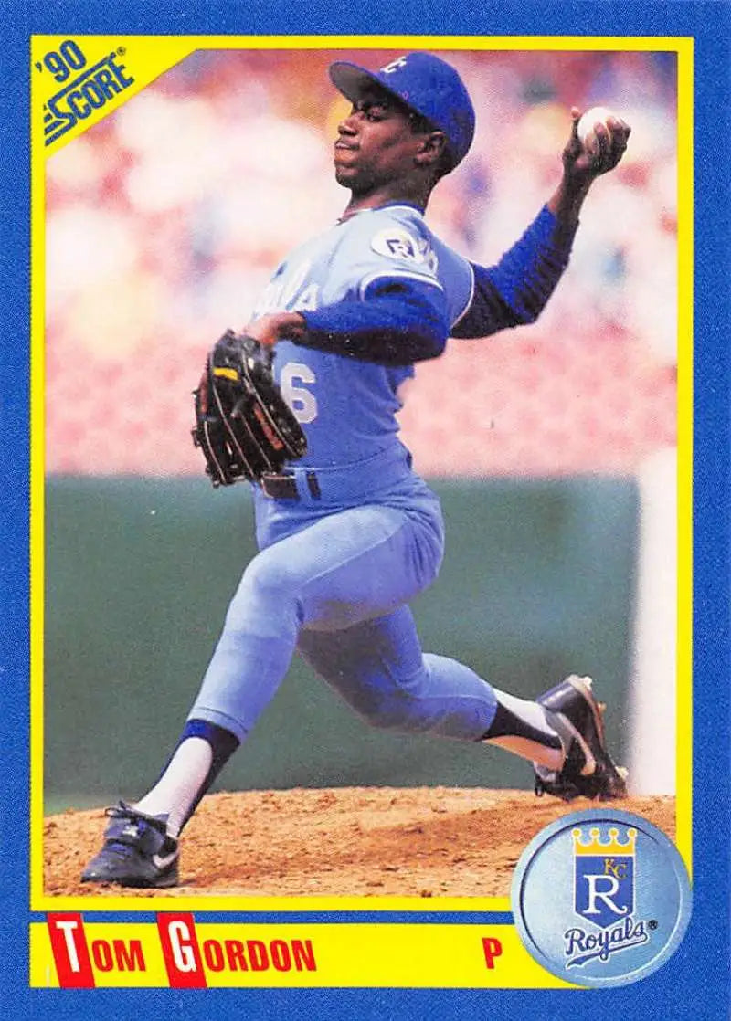 1990 Score #472 Tom Gordon EX Excellent Kansas City Royals Baseball Card - Baseball Card Single