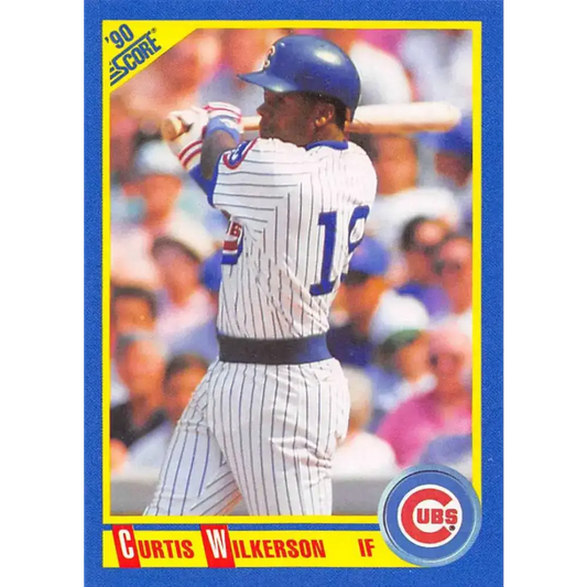 1990 Score #474 Curtis Wilkerson NM-MT Chicago Cubs Baseball Card - Baseball Card Single