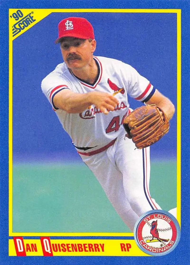 1990 Score #475 Dan Quisenberry EX Excellent St. Louis Cardinals Baseball Card - Baseball Card Single