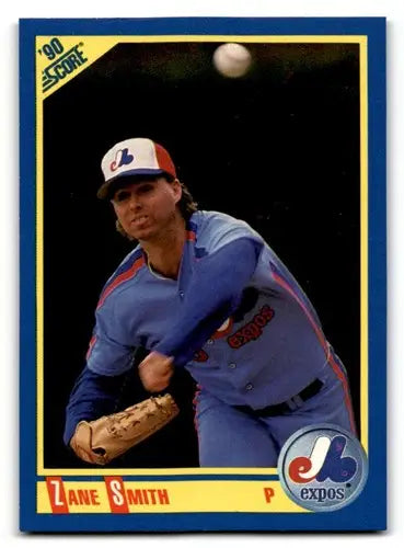 Original gloss 1990 Score #477a Zane Smith baseball card with ID 46883