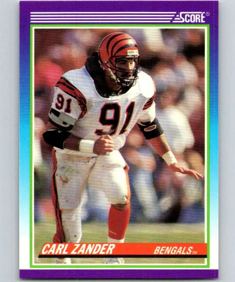1990 Score #478 Carl Zander NM-MT Cincinnati Bengals Football Card - Football Card Single