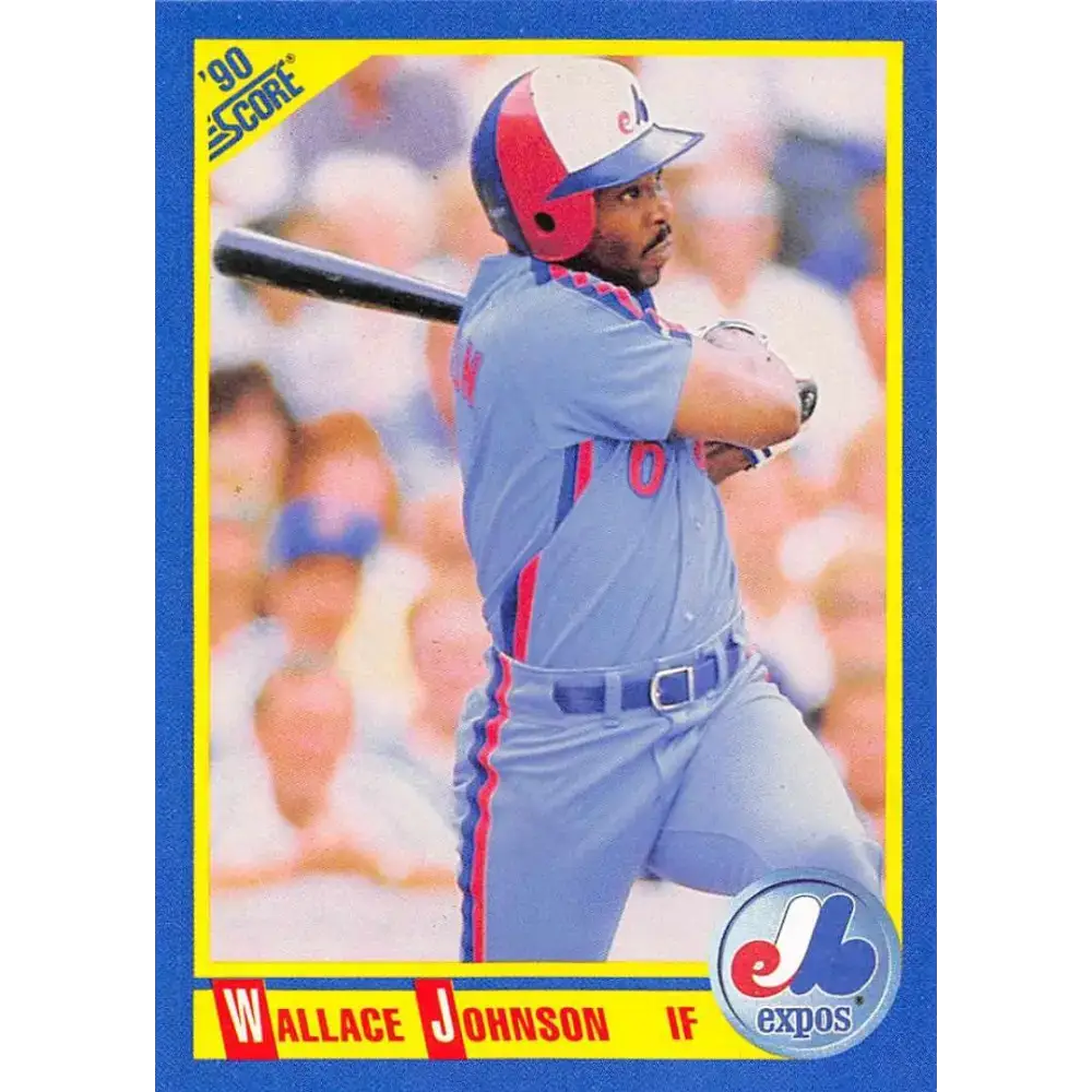1990 Score #479 Wallace Johnson NM-MT Montreal Expos Baseball Card - Baseball Card Single