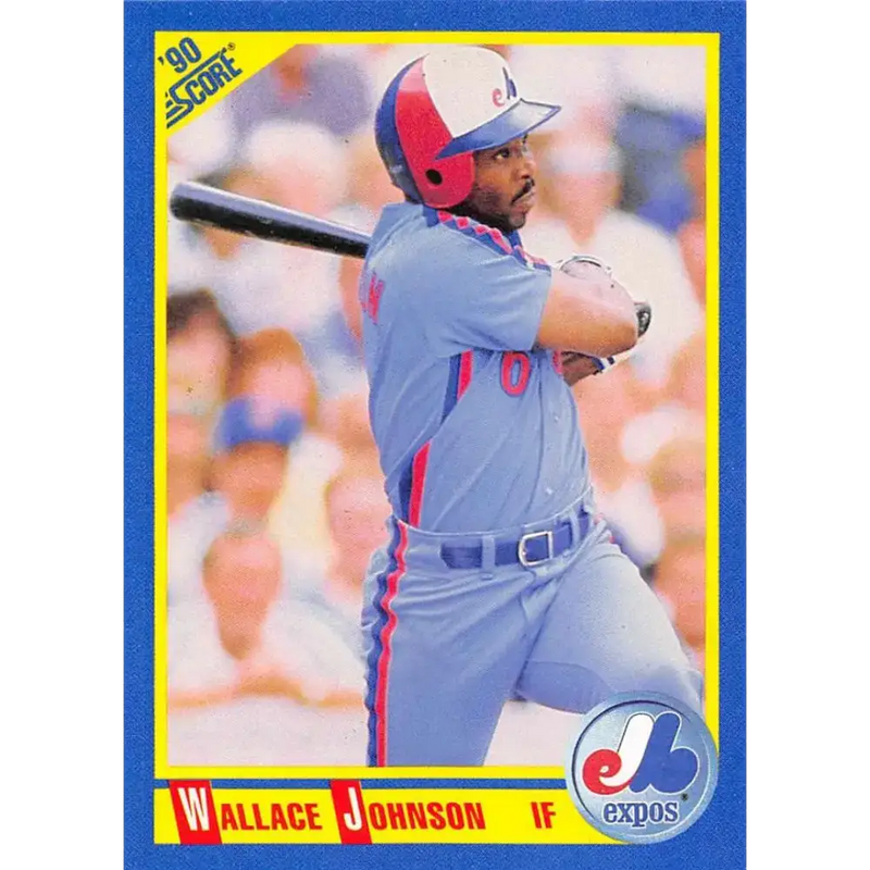 1990 Score #479 Wallace Johnson NM-MT Montreal Expos Baseball Card - Baseball Card Single