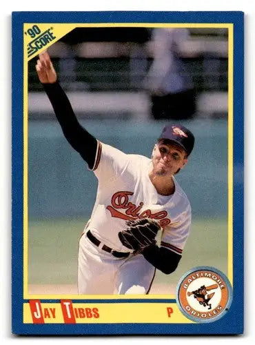 1990 Score #480 Jay Tibbs Baltimore Orioles Baseball Cards EX/NM ID:58539 - Baseball Card Single