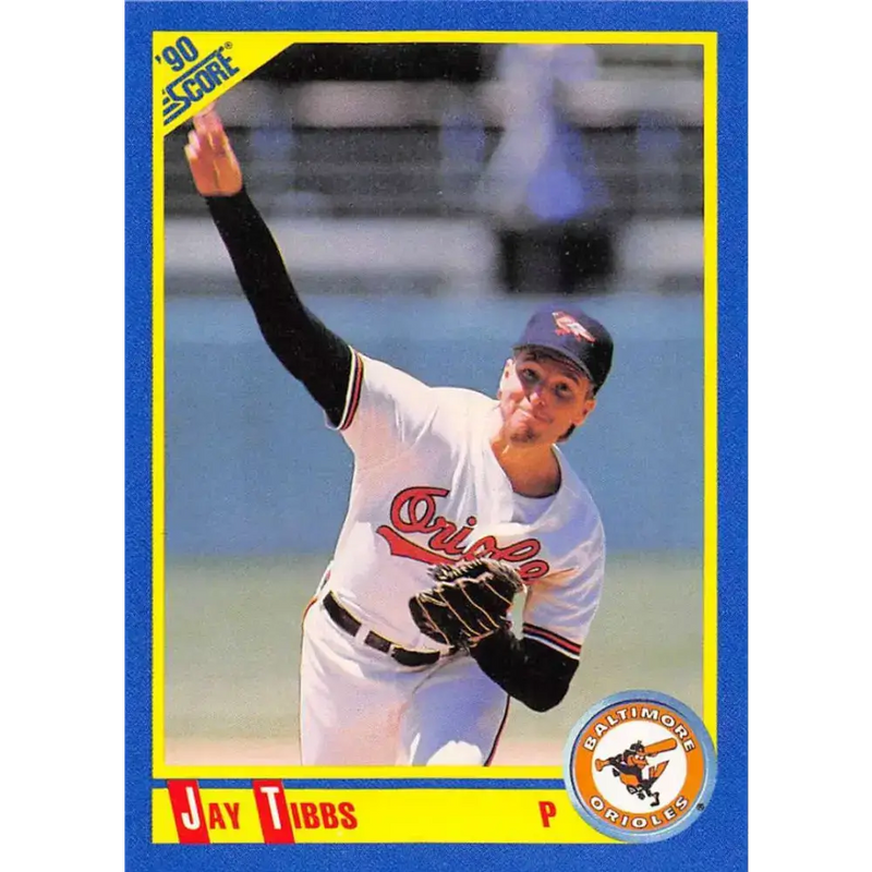 1990 Score #480 Jay Tibbs NM-MT Baltimore Orioles Baseball Card - Baseball Card Single