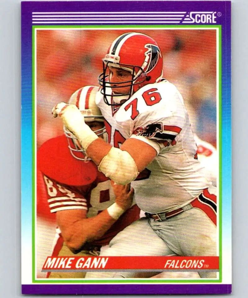 1990 Score #481 Mike Gann NM-MT Atlanta Falcons Football Card