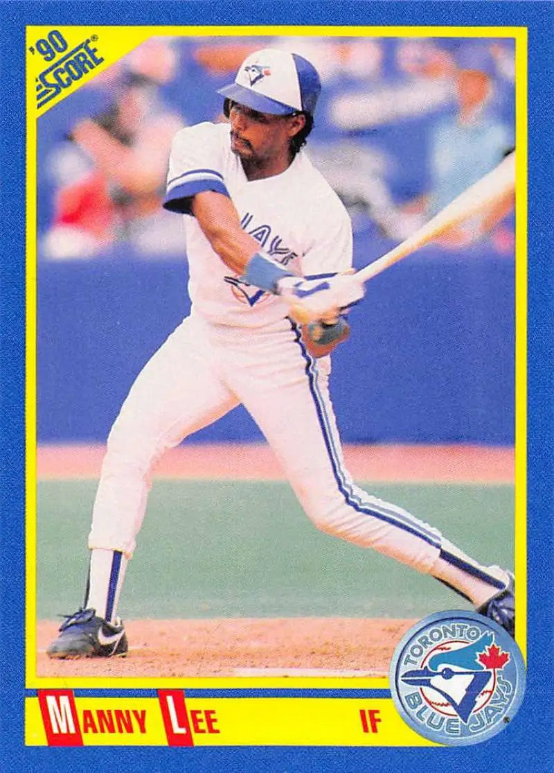1990 Score #482 Manuel Lee EX Excellent Toronto Blue Jays Baseball Card - Baseball Card Single