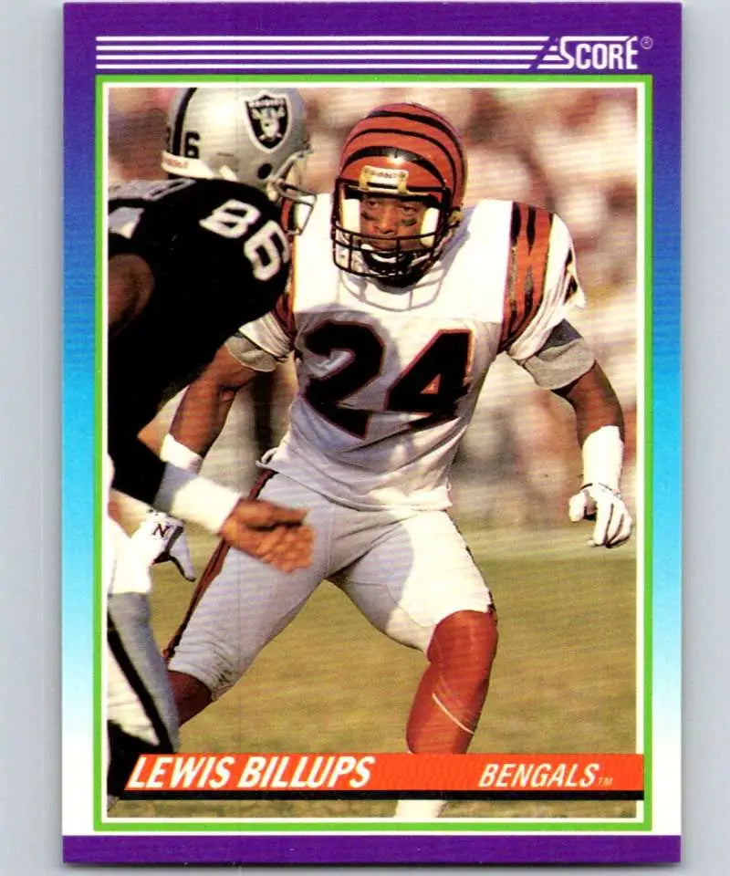 1990 Score #487 Lewis Billups NM-MT Cincinnati Bengals Football Card - Football Card Single