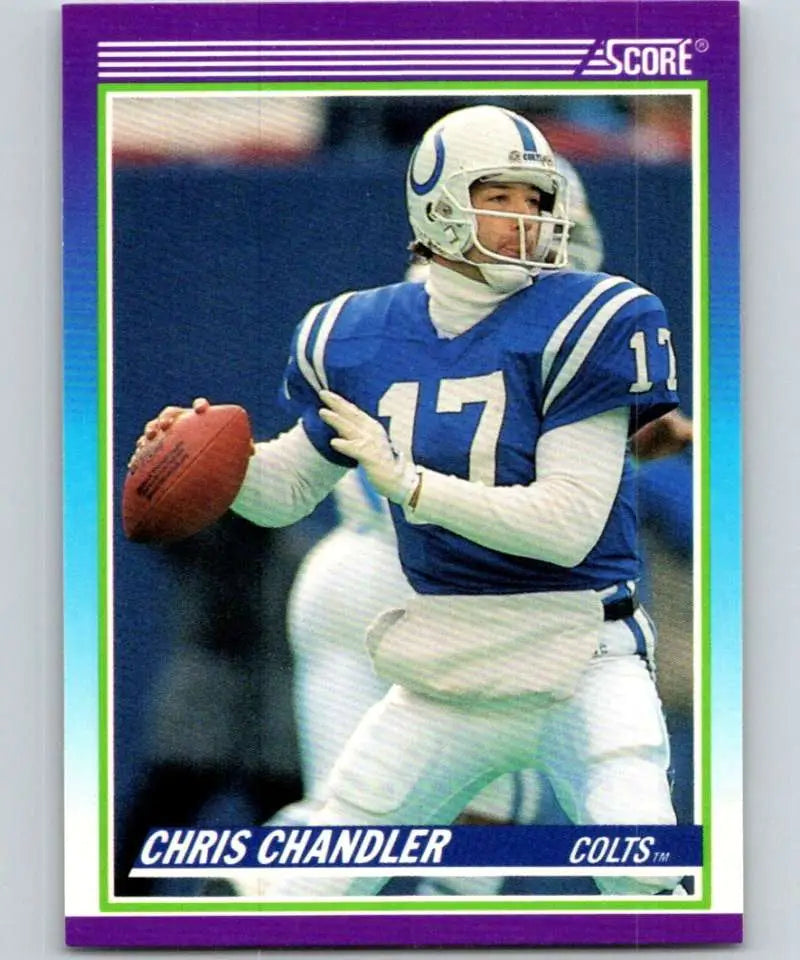 1990 Score #490 Chris Chandler NM-MT Indianapolis Colts Football Card - Football Card Single