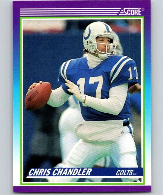 1990 Score #490 Chris Chandler NM-MT Indianapolis Colts Football Card
