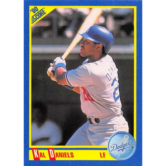 1990 Score #490 Kal Daniels NM-MT Los Angeles Dodgers Baseball Card - Baseball Card Single
