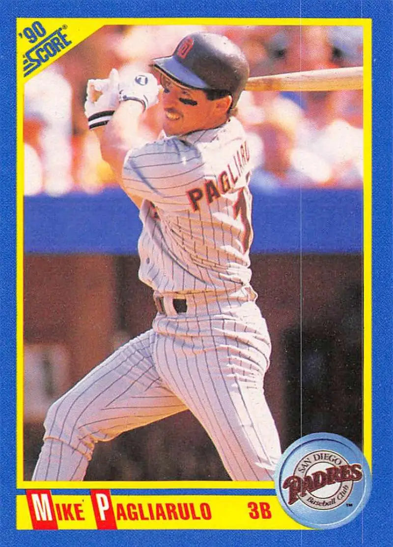 1990 Score #494 Mike Pagliarulo EX Excellent San Diego Padres Baseball Card - Baseball Card Single