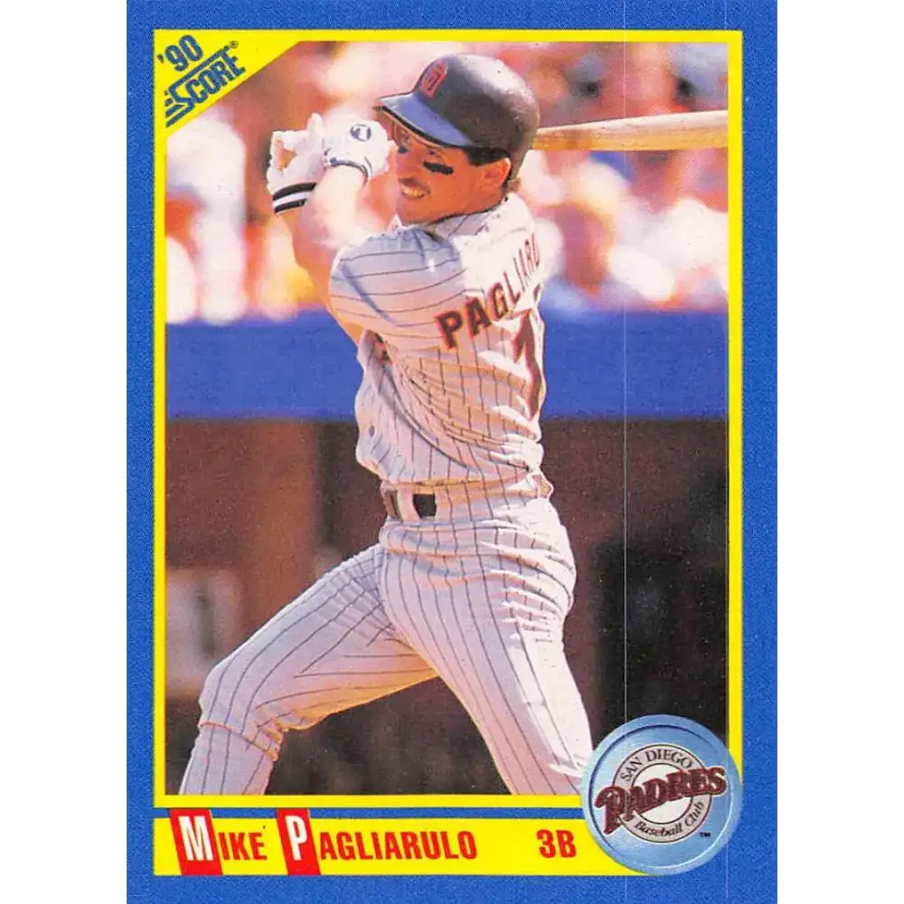 1990 Score #494 Mike Pagliarulo NM-MT San Diego Padres Baseball Card - Baseball Card Single