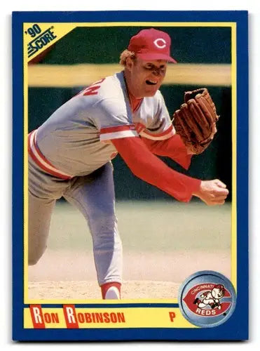 Ron Robinson baseball card featuring original gloss from 1990 Score #495 Simply Sandoval
