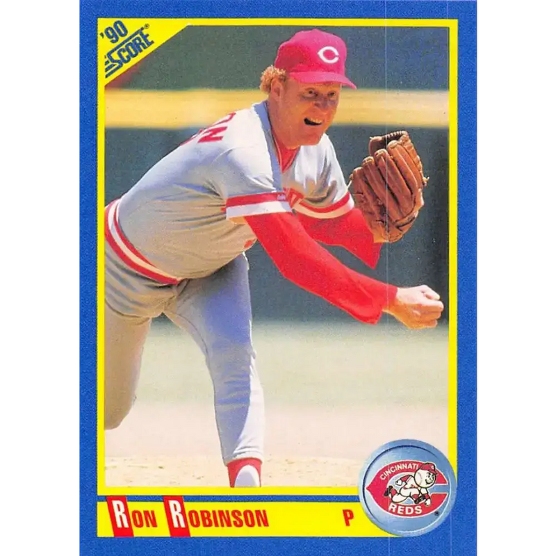 1990 Score #495 Ron Robinson NM-MT Cincinnati Reds Baseball Card - Baseball Card Single