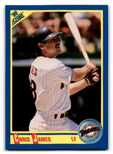 1990 Score #498 Chris James ID:46929 - Baseball Card Single
