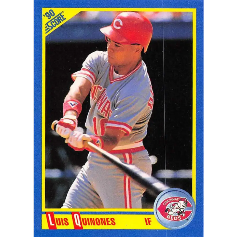 1990 Score #499 Luis Quinones NM-MT Cincinnati Reds Baseball Card - Baseball Card Single