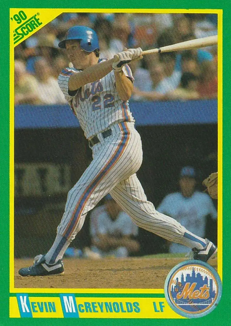 1990 Score #5 Kevin McReynolds EX Excellent New York Mets Baseball Card - Baseball Card Single