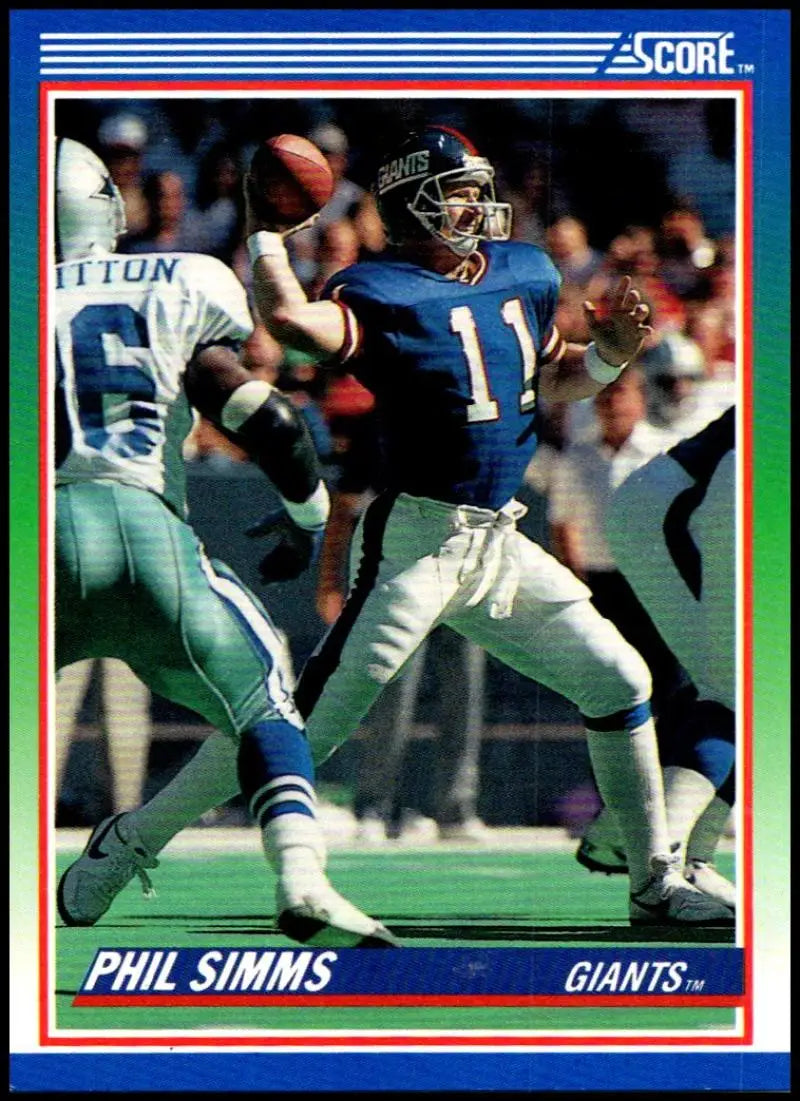 1990 Score #5 Phil Simms NM-MT New York Giants Football Card - Football Card Single