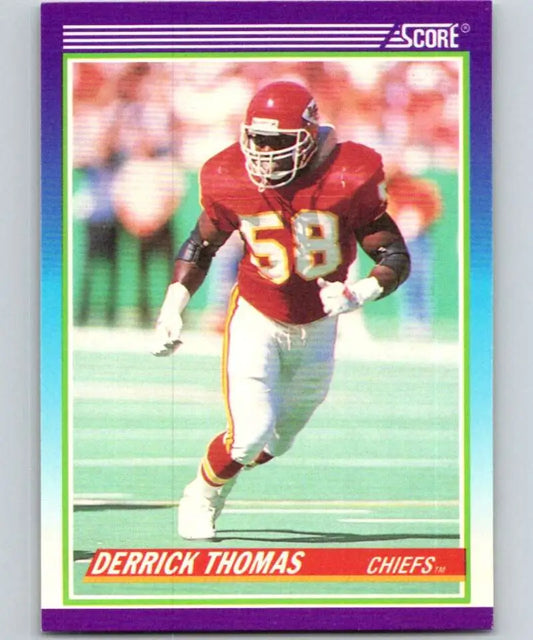 1990 Score #500 Derrick Thomas NM-MT Kansas City Chiefs Football Card - Football Card Single