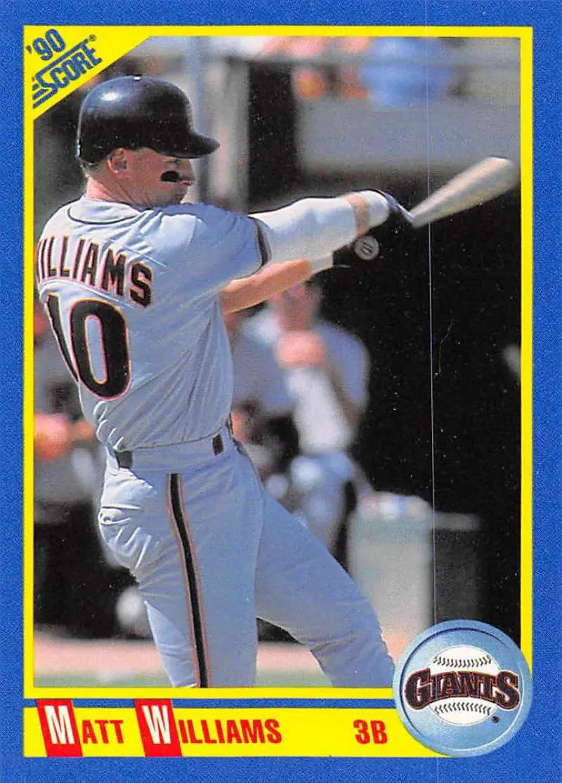 1990 Score #503 Matt Williams EX Excellent San Francisco Giants Baseball Card - Baseball Card Single