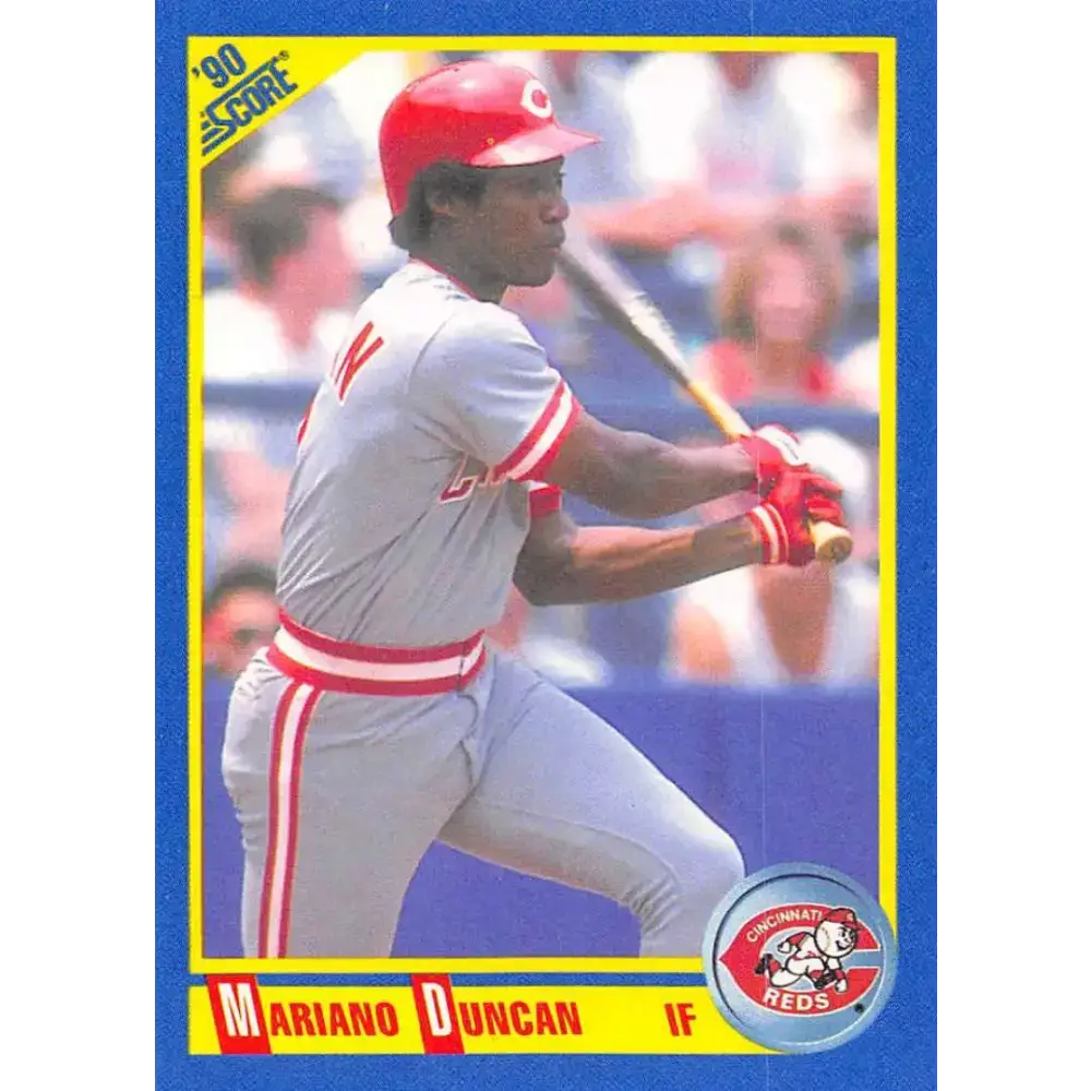 1990 Score #506 Mariano Duncan NM-MT Cincinnati Reds Baseball Card - Baseball Card Single